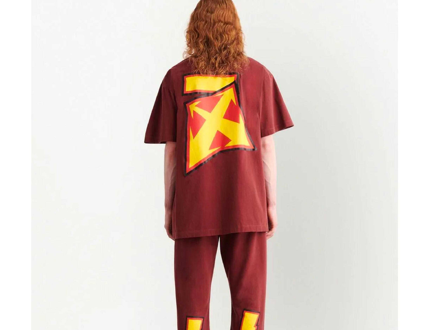 OFF-WHITE Thunder Stable Oversized S/S Tee (BROWN)