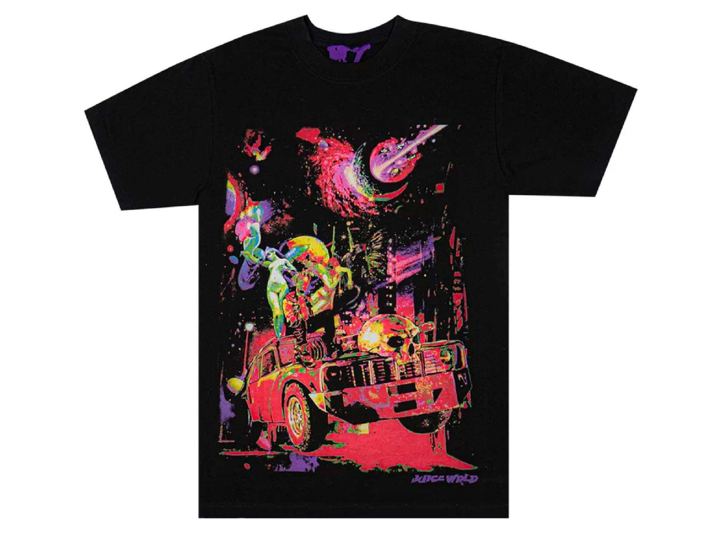 Juice Wrld X Vlone Galaxy T-shirt (BLACK)