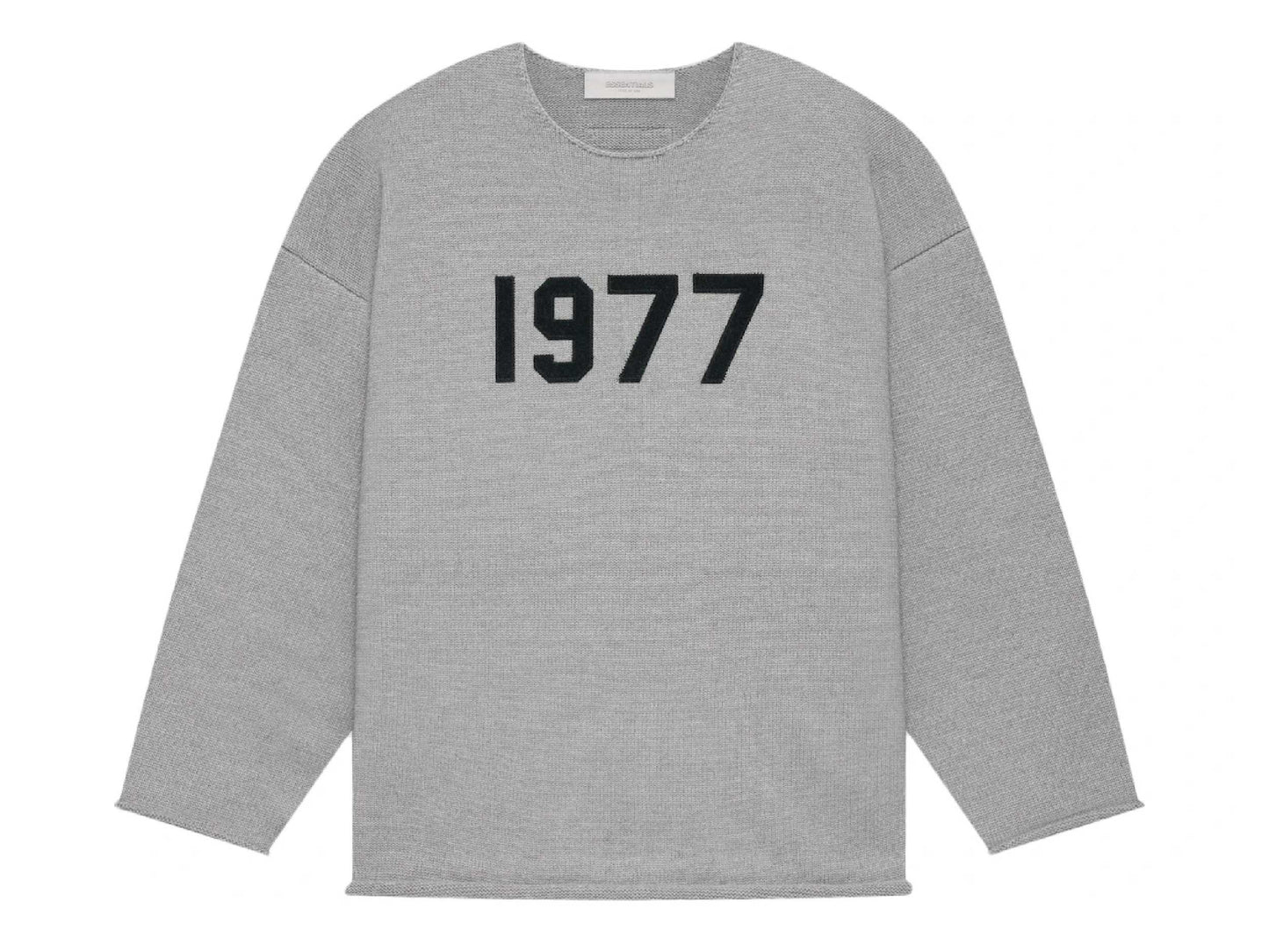 FOG – ESSENTIALS Raw Edge Sweater (DARK OATMEAL)