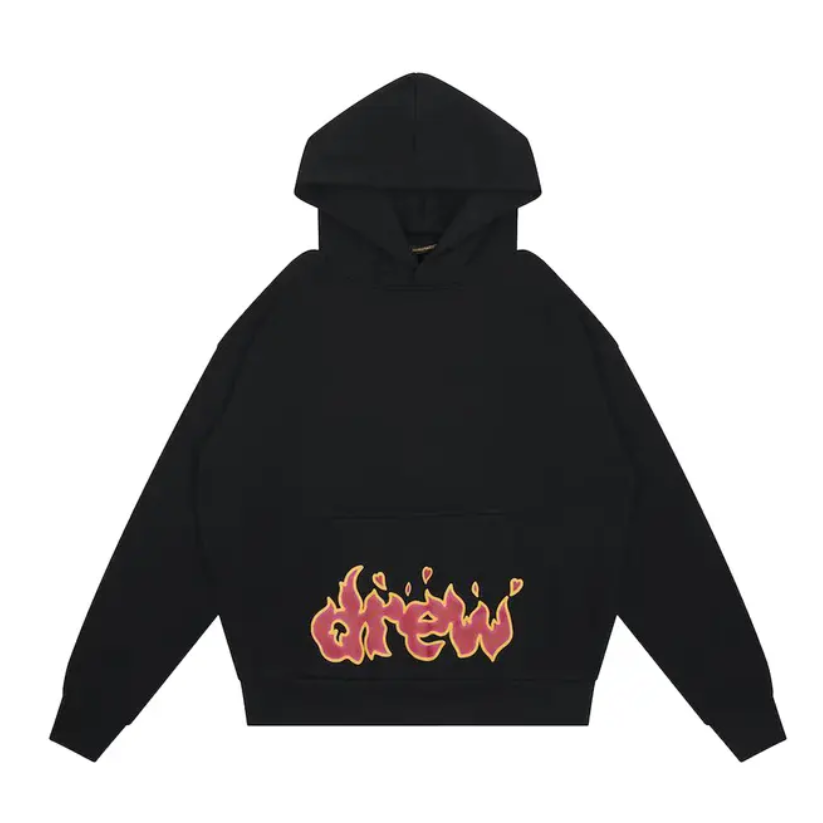 drew house lit drew hoodie (BLACK)