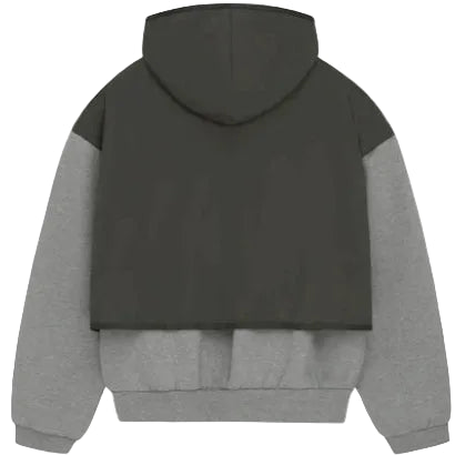 FOG – ESSENTIALS Nylon Fleece Hoodie Sweater (DARK HEATHER OATMEAL/INK)