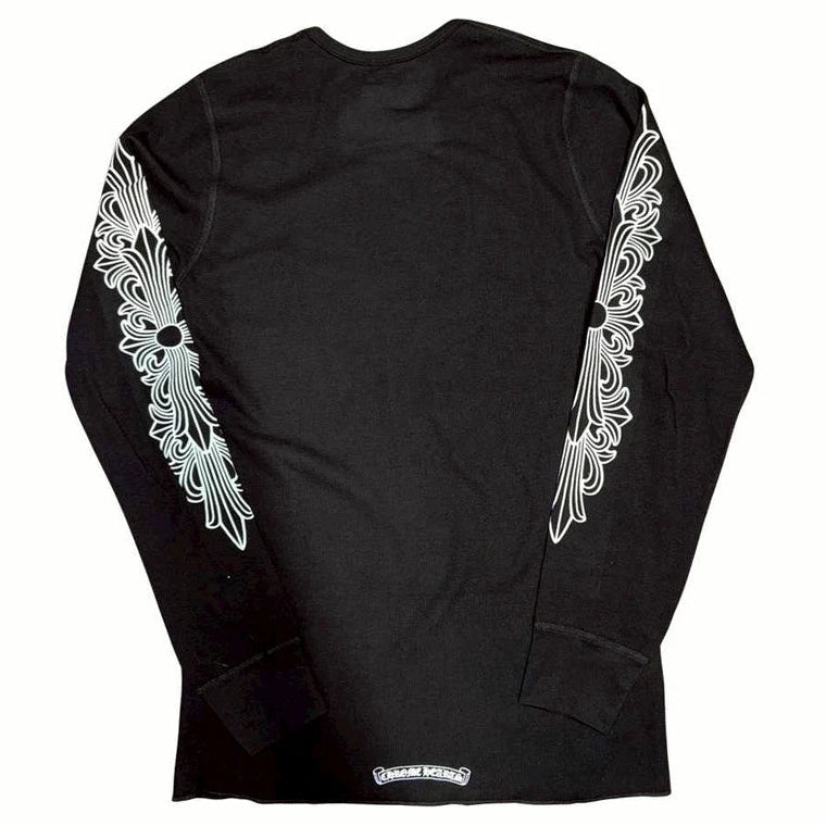 Chrome Hearts Floral Thermal L/S Shirt (BLACK)