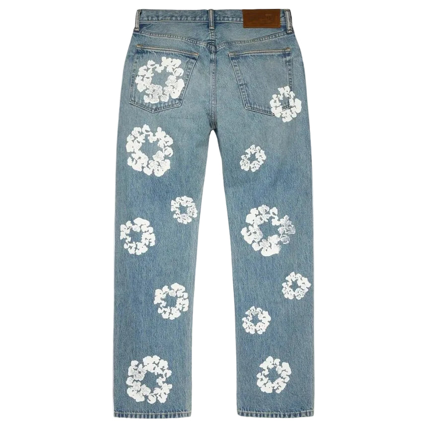 Denim Tears Straight Cotton Wreath Denim Pant (LIGHT WASH)