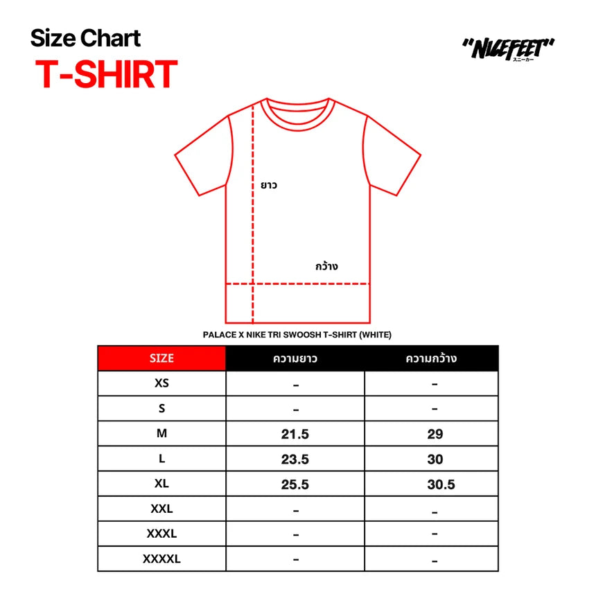 Palace x Nike Tri Swoosh T-Shirt (CHARCOAL)