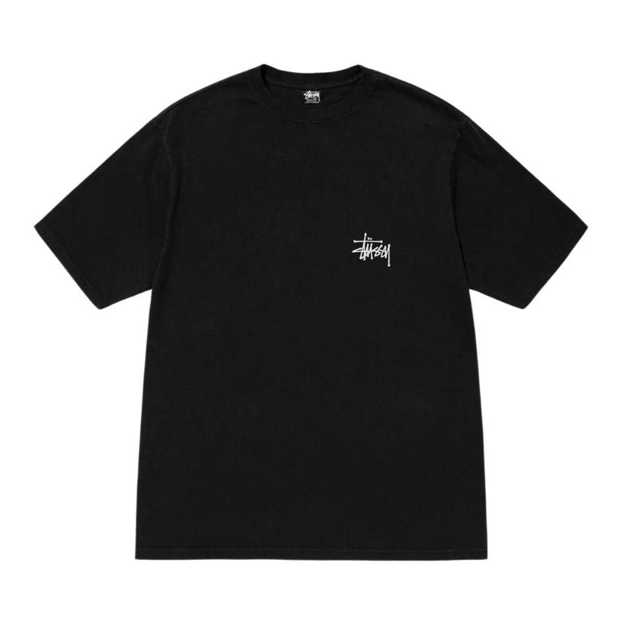 Stussy T恤 基础款 Stussy 颜料染色 (黑色)