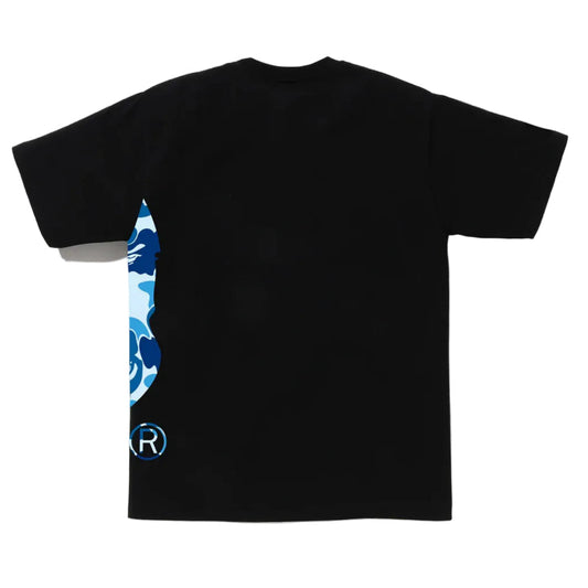 BAPE Abc Camo Side Big Ape Head Tee (BLACK/BLUE)