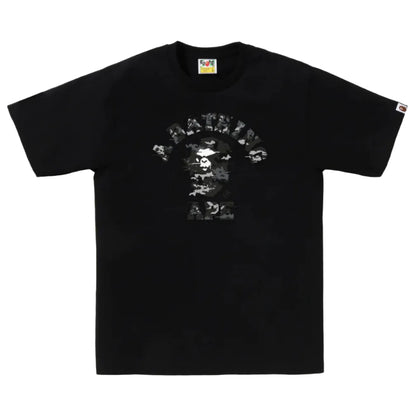 BAPE Screen Camo College Tee (BLACK)