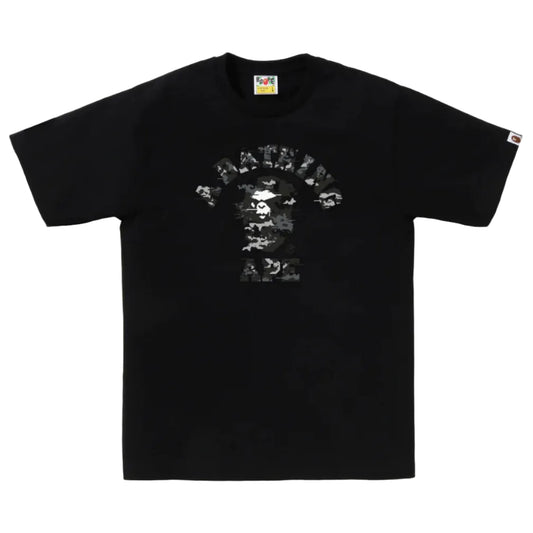 BAPE Screen Camo College Tee (BLACK)