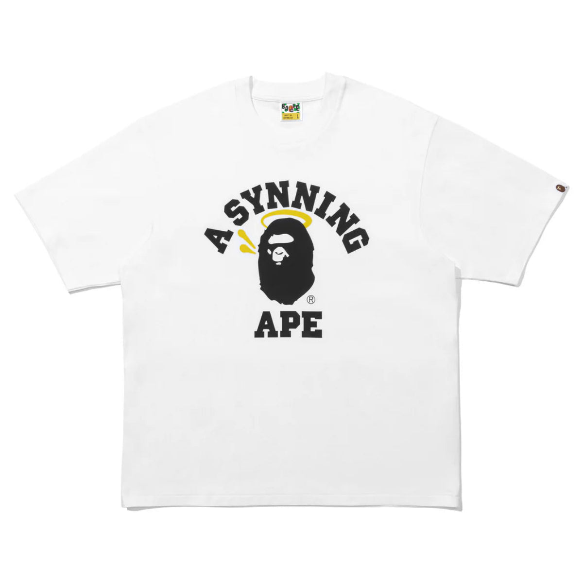 Bape x Spotify x Syna By Central Cee College Tee (WHITE)