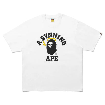 Bape x Spotify x Syna By Central Cee College Tee (WHITE)