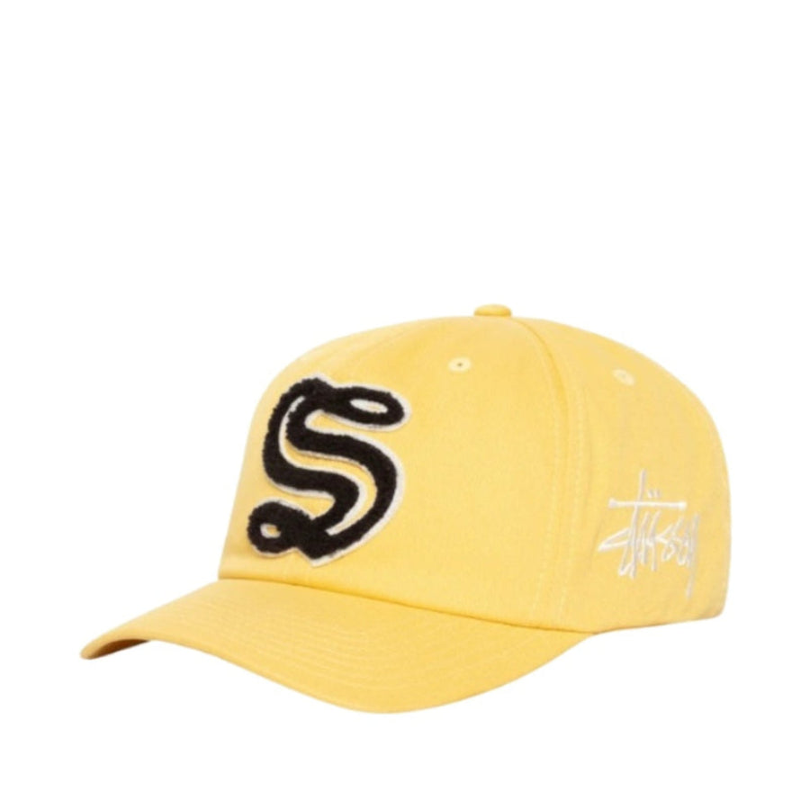 Stussy 中深哥特体 S 棒球帽 (黄色)
