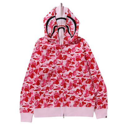 BAPE ABC Camo Double Shark Full Zip Hoodie (PINK)