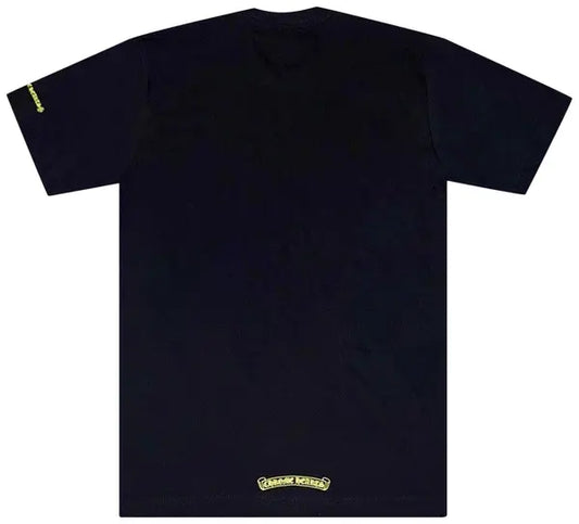 Chrome Hearts Neck Logo T-Shirt (BLACK/NEON YELLOW)