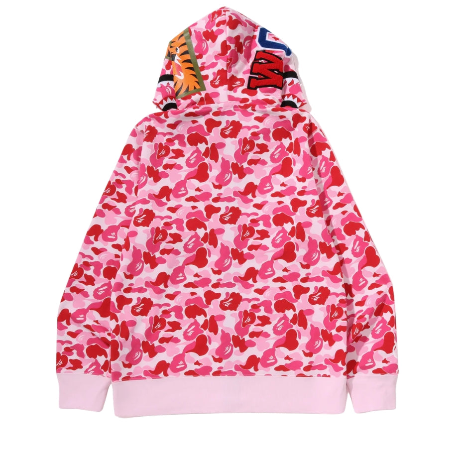 BAPE ABC Camo Double Shark Full Zip Hoodie (PINK)