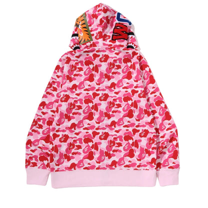 BAPE ABC Camo Double Shark Full Zip Hoodie (PINK)