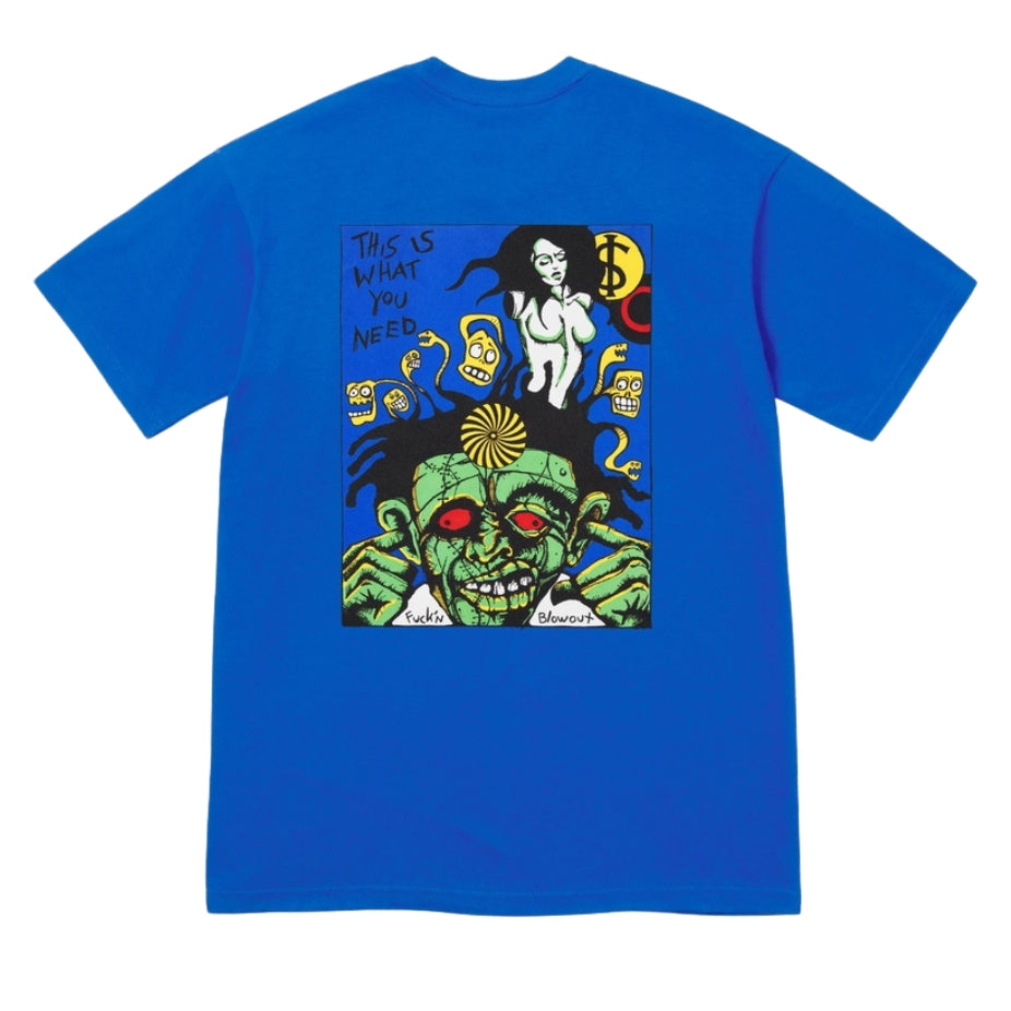 Supreme Rob Zombie Fuckin Blowout Tee (ROYAL)