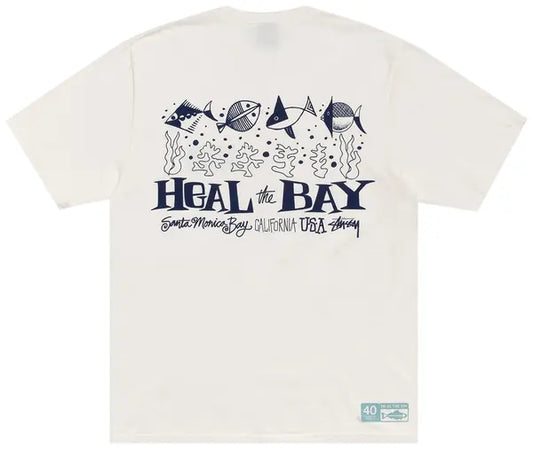 Stussy Tee Heal The Bay 40 Pigment Dyed (NATURAL)