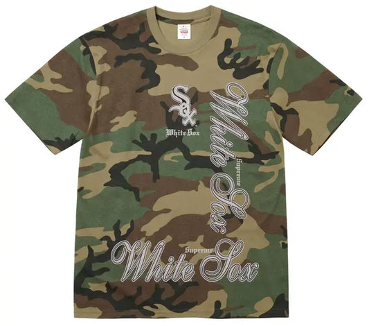 Supreme x MLB Teams Tee (WOODLAND CAMO)