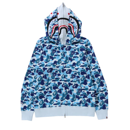 BAPE ABC Camo Double Shark Full Zip Hoodie (BLUE)
