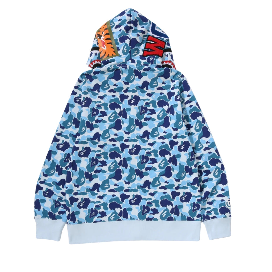 BAPE ABC Camo Double Shark Full Zip Hoodie (BLUE)