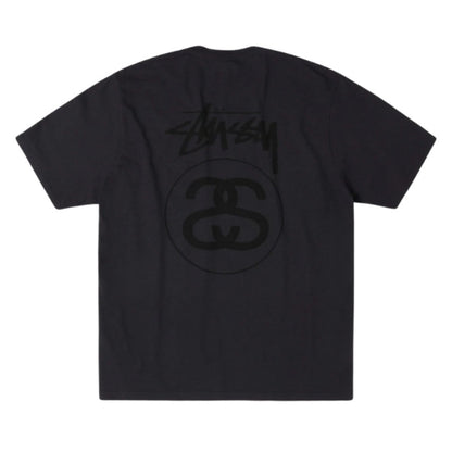 Stussy Tee Stock link Pigment Dyed (FADED BLACK)