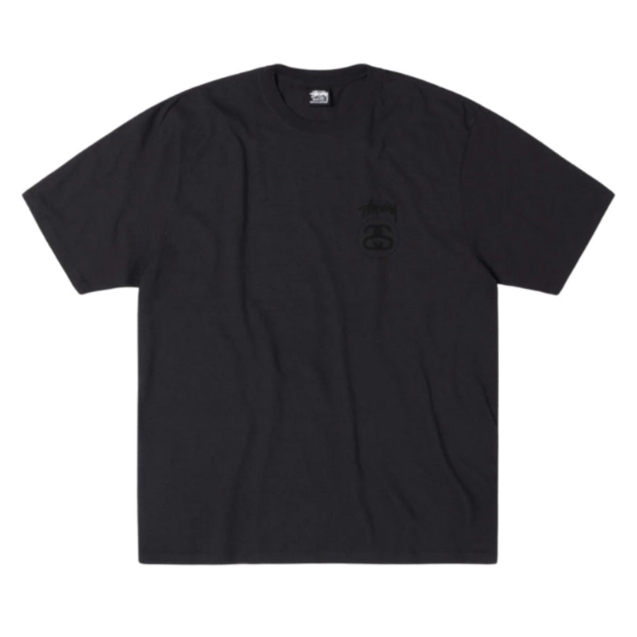 Stussy Tee Stock link Pigment Dyed (FADED BLACK)