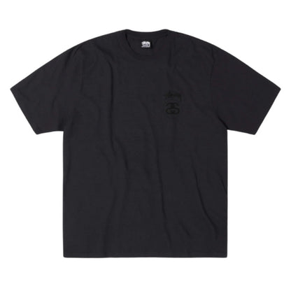 Stussy Tee Stock link Pigment Dyed (FADED BLACK)