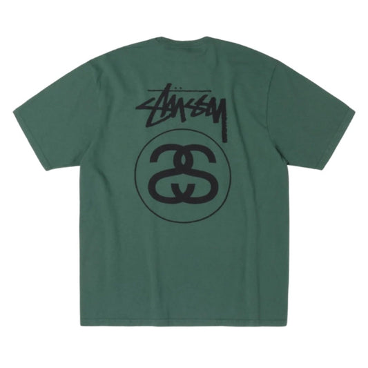 Stussy Tee Stock link Pigment Dyed (PINE)