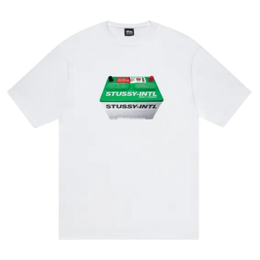 Stussy Tee Battery (WHITE)