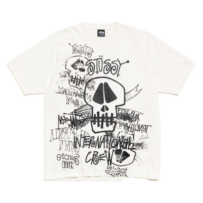 Stussy Tee Skulls 颜料染色 T恤 (NATURAL)