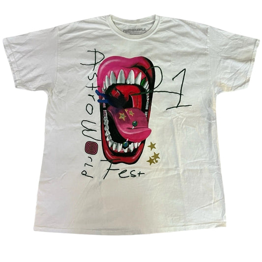 Travis Scott Astrofest Mouth Tee (WHITE)