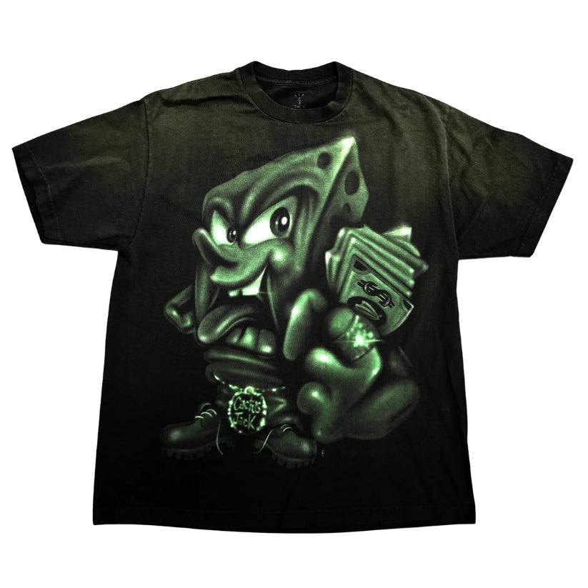 Travis Scott Cactus Jack x Spongebob Mr Krabs Tee (GREEN)