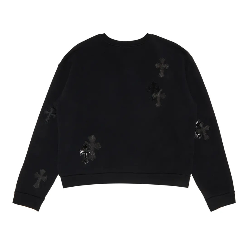 Chrome Hearts Multicross Patch Crewneck (BLACK)