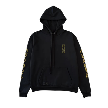 Chrome Hearts Vertical Logo Hoodie (BLACK/OLIVE)