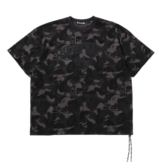 BAPE x MMJ Skull Camo College Relaxed fit Tee (BLACK)