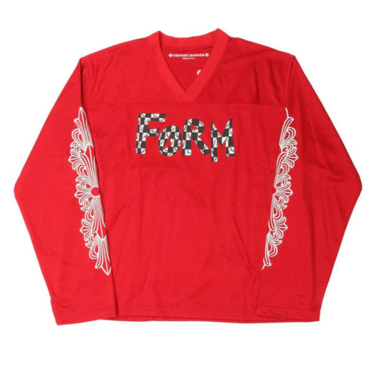 Chrome Hearts x Matty Boy Form Team Mesh Warm Up Hockey L/S Jersey (RED)