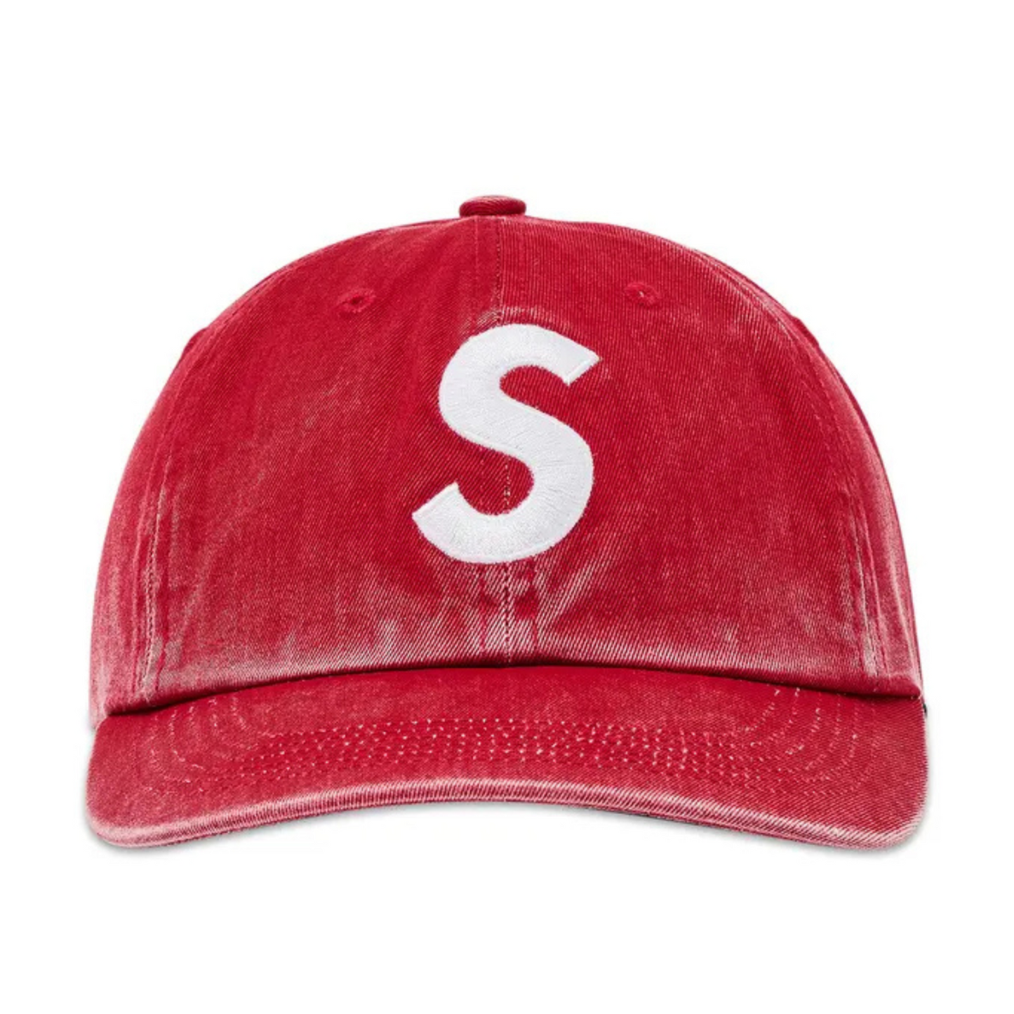 Supreme Pigment Coated S Logo 6-Panel (RED)