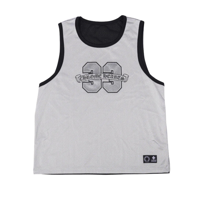 Chrome Hearts Reversible Mesh Warm Up Basketball Jersey (BLACK)