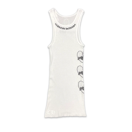 Chrome Hearts Love You Rib Tank (WHITE/BLACK)