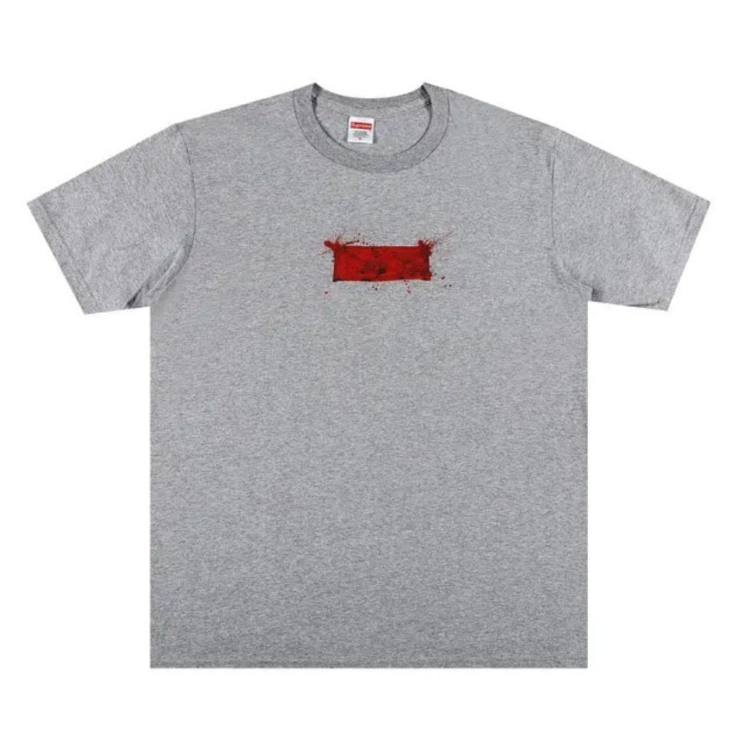 "Supreme Ralph Steadman Box Logo Tee (HEATHER GRETY) "