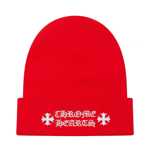 Chrome Hearts Logo Beanie (RED)