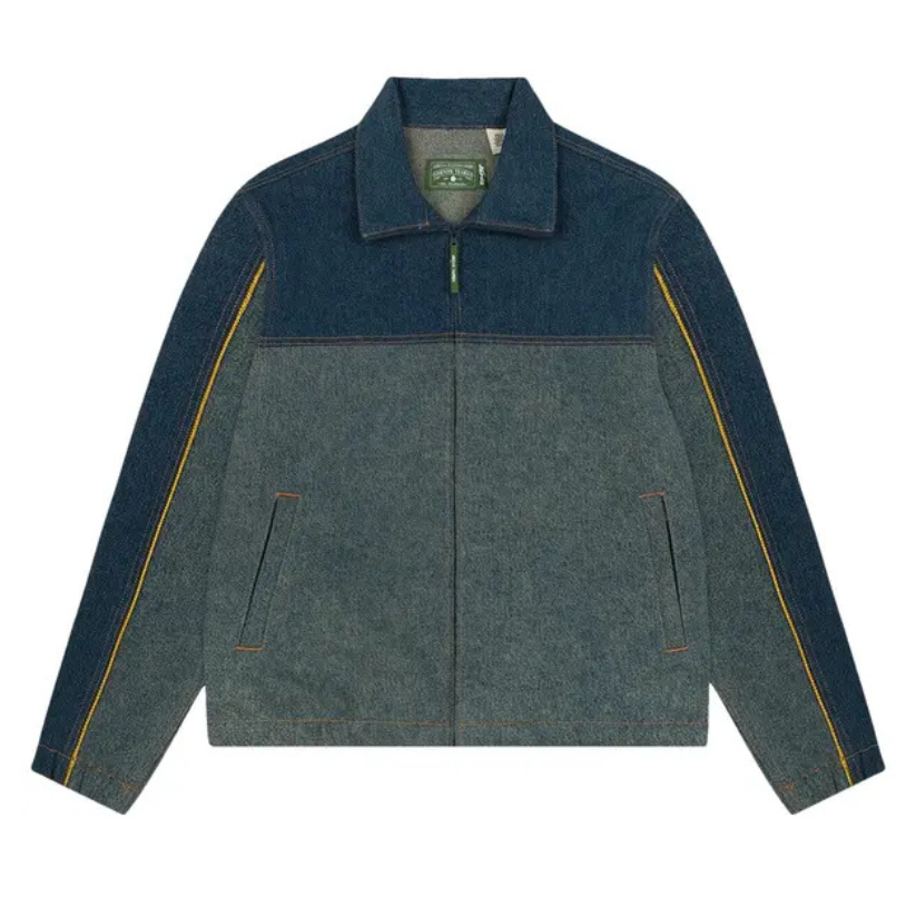 Denim Tears X Levis Cotton Fleur De-Lis Denim Track Jacket (JEANS)