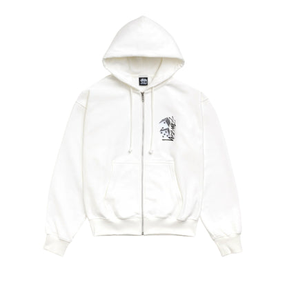 Stussy Zip Hoodie Tall Dice (OFF WHITE)