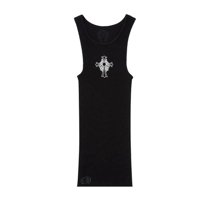 Chrome Hearts Hairy Cross Rib Tank (BLACK)