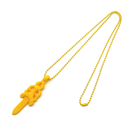Chrome Hearts Silicone Rubber Dagger Necklace (YELLOW)