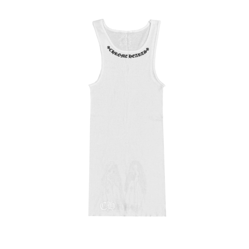 Chrome Hearts x Mayumi Foti Neck Logo Tank Top (WHITE)
