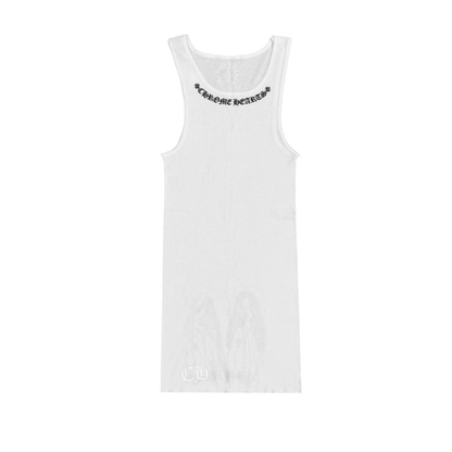 Chrome Hearts x Mayumi Foti Neck Logo Tank Top (WHITE)