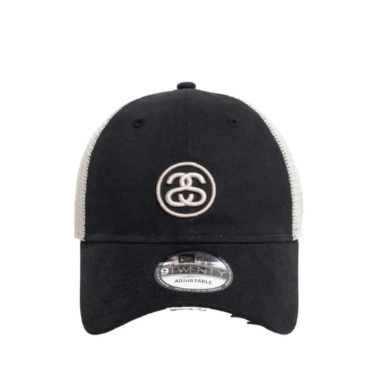 Stussy X New Era 9twenty SS Link Trucker (NIGHT BLACK)