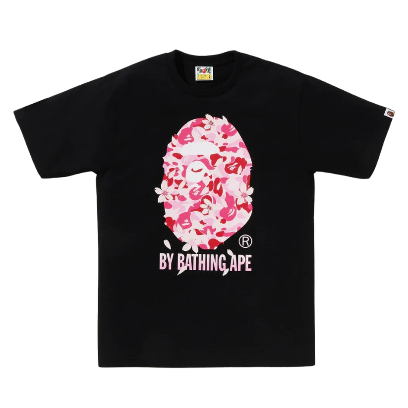 BAPE ABC Sakura Camo by Bathing Ape Tee (BLACK)