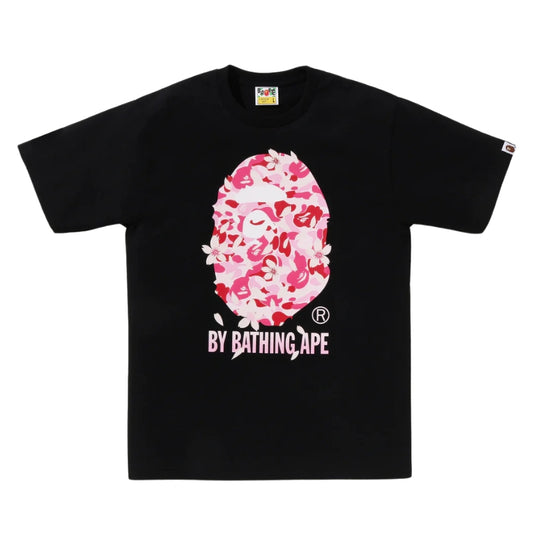 BAPE ABC Sakura Camo by Bathing Ape Tee (BLACK)